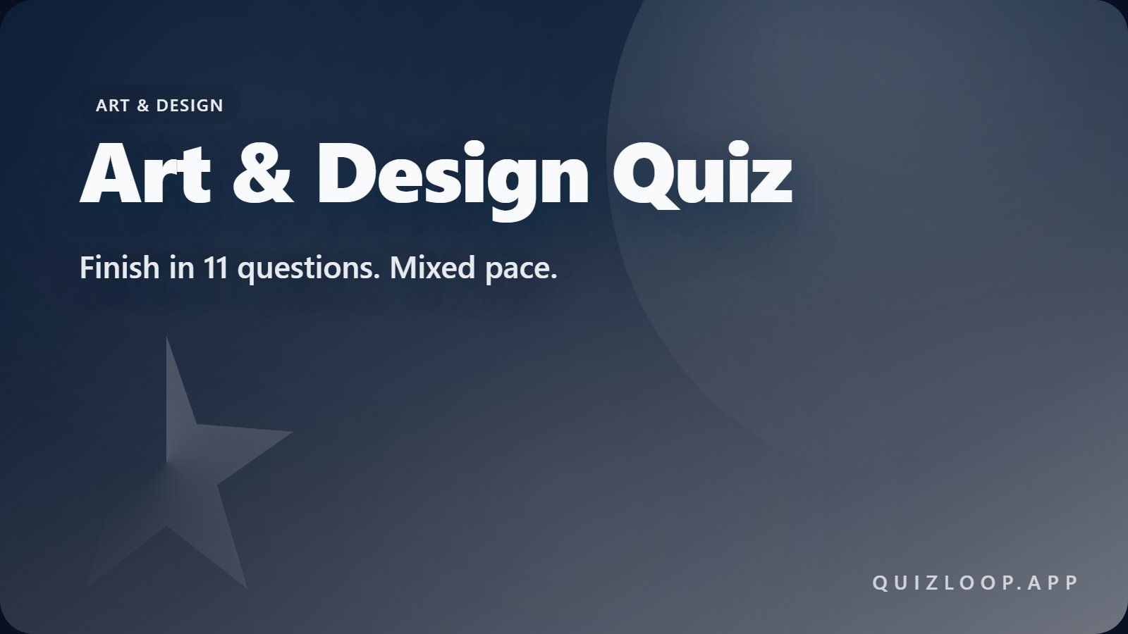 Art & Design Quiz