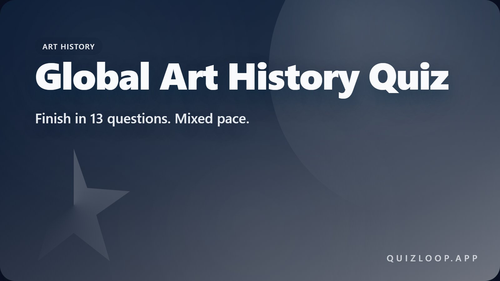 Global Art History Quiz