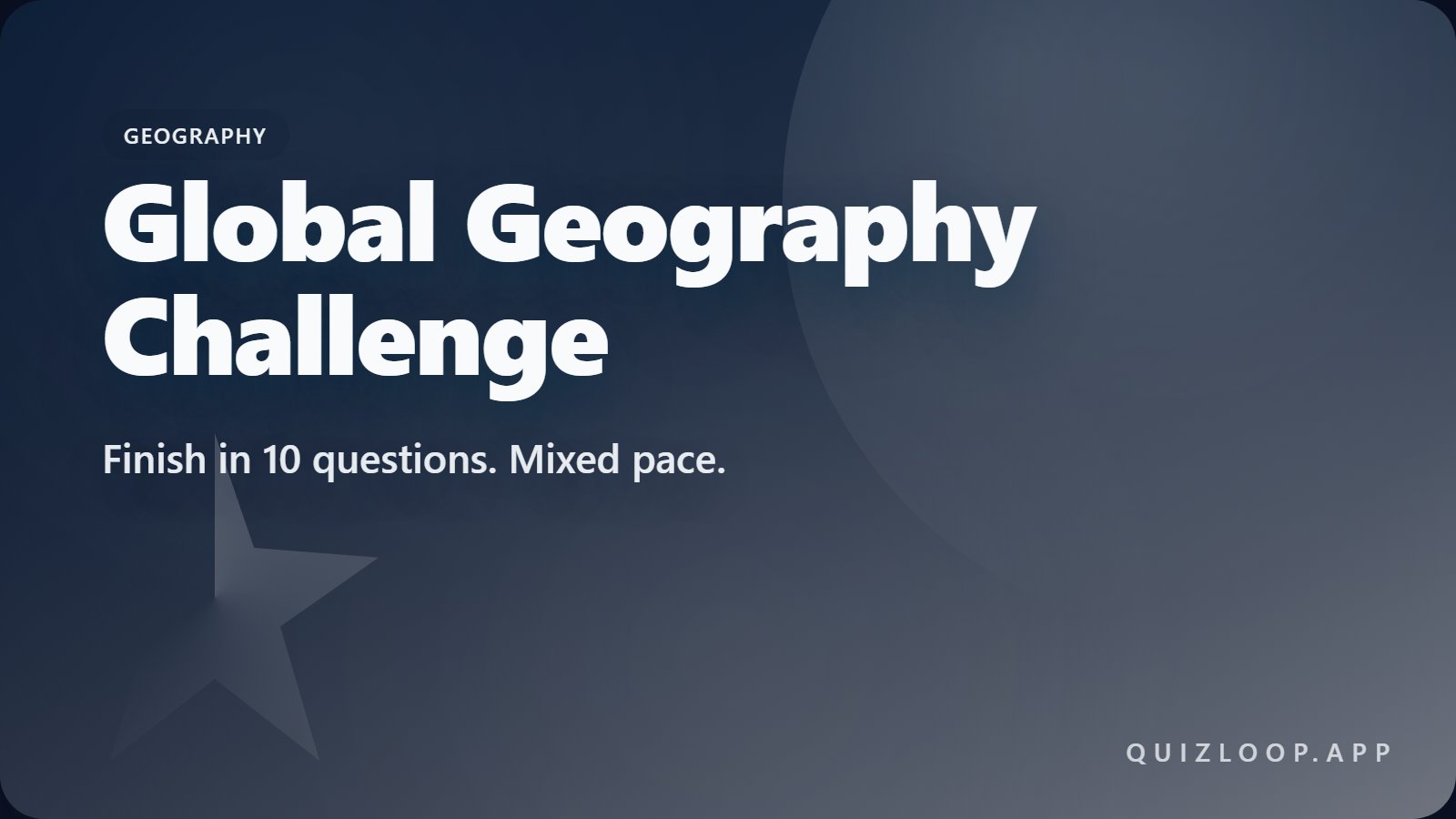 Global Geography Challenge