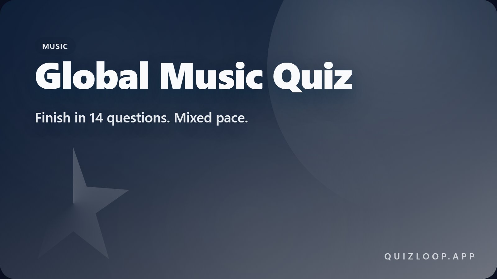 Global Music Quiz