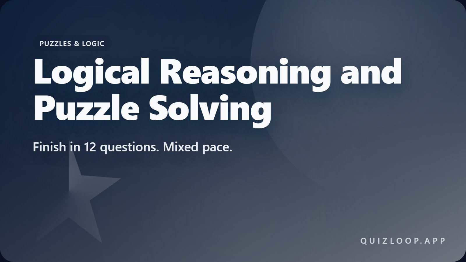 Logical Reasoning and Puzzle Solving