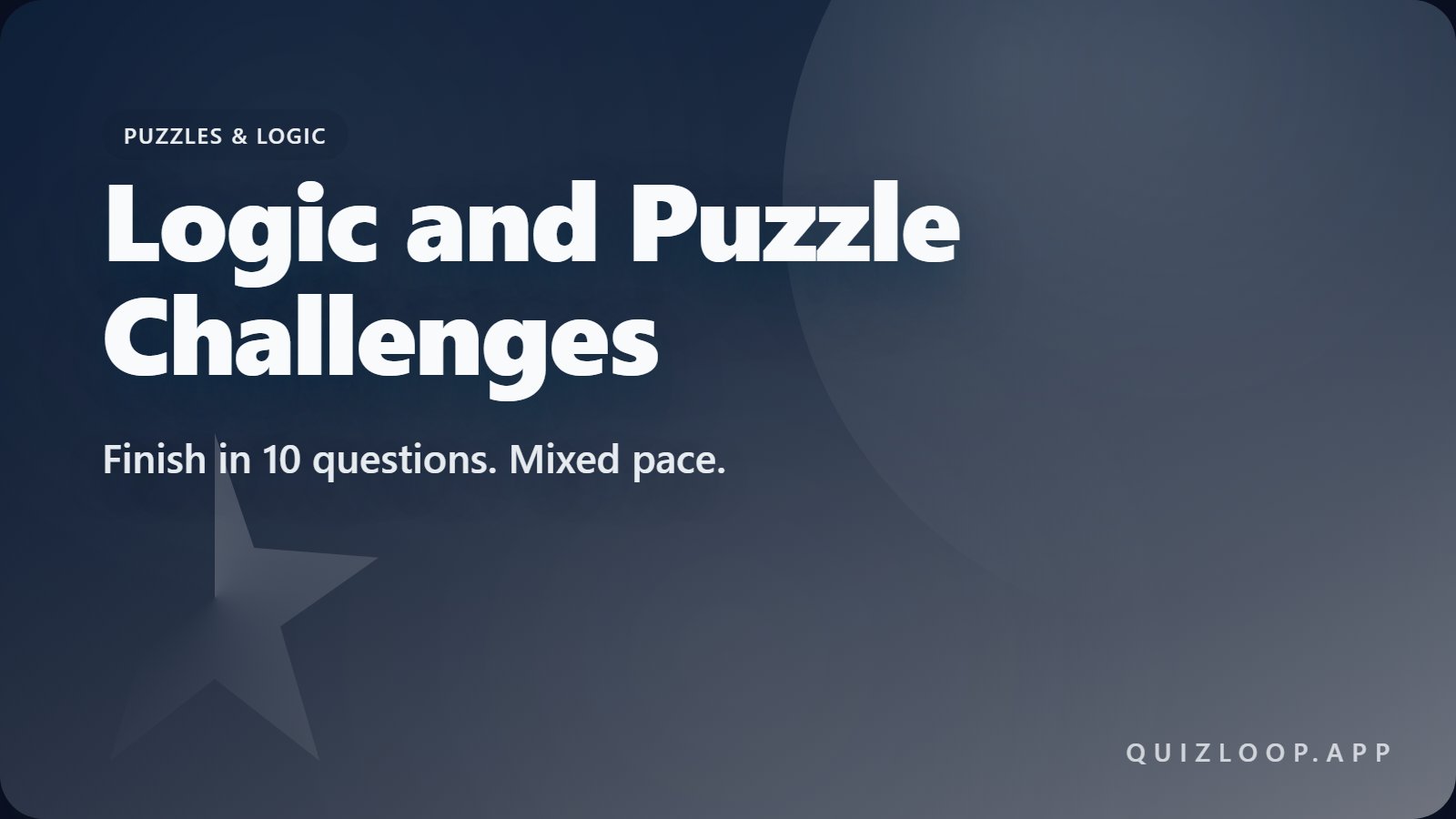 Logic and Puzzle Challenges