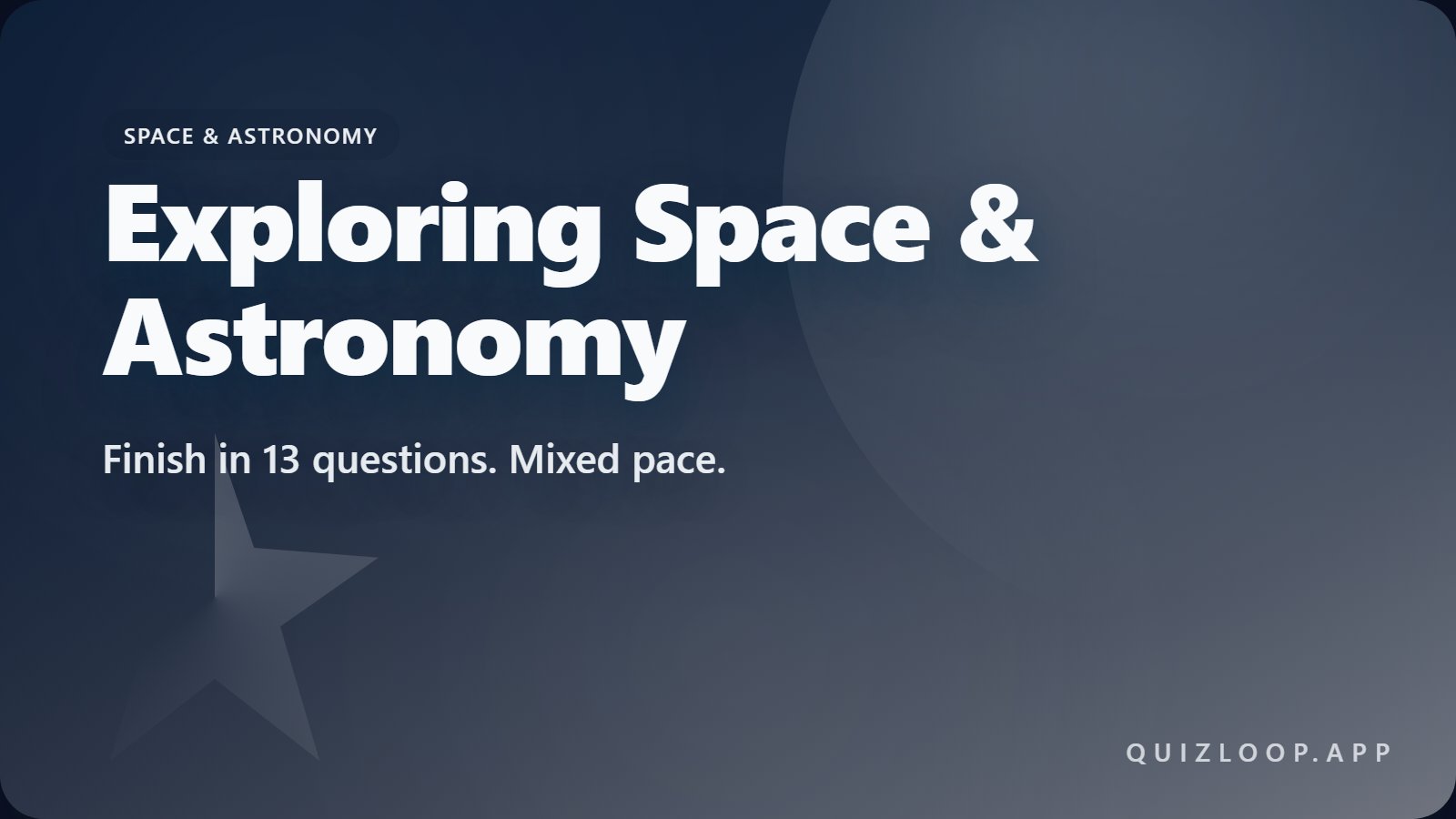 Exploring Space & Astronomy