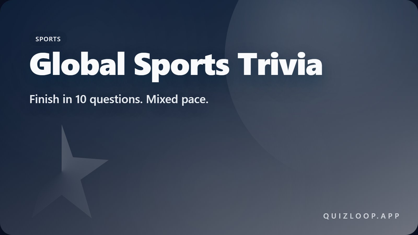 Global Sports Trivia