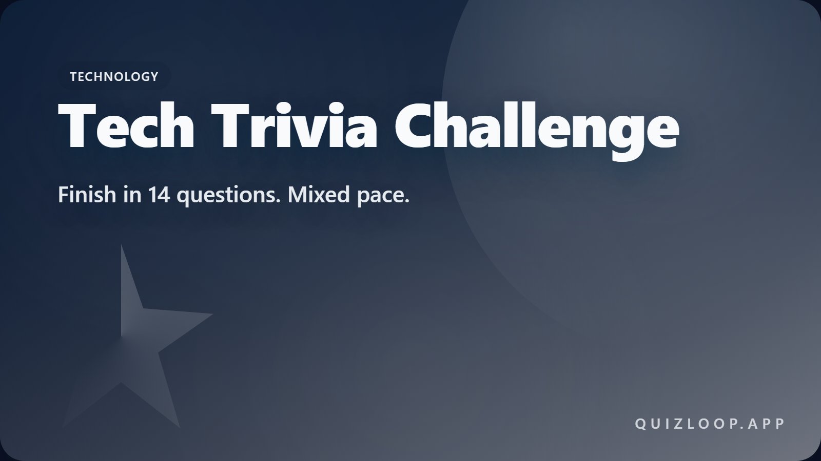 Tech Trivia Challenge